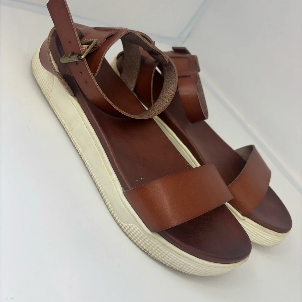 Torrid Brown Leather Women's Sandals size 9.5 - Picture 3 of 6